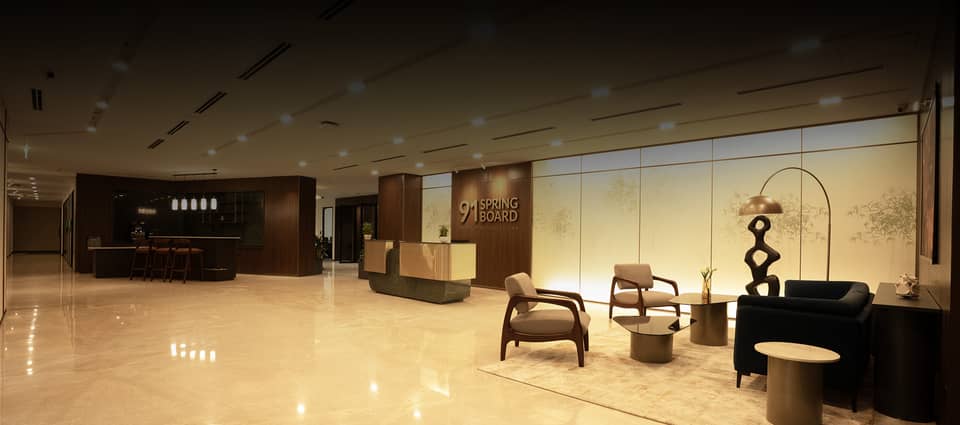 91Springboard Built-to-suit offices and Private Suites at Helios Business Park, Bellandur, Bangalore (photo from 91Springboard)